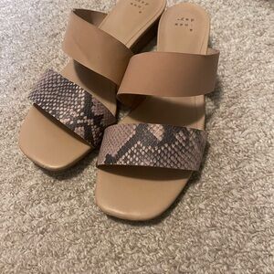 Snake nude 8.5 sandals by a new day